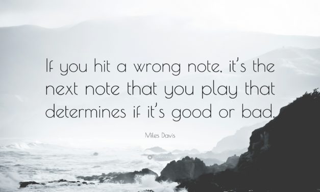 If you hit a wrong note…
