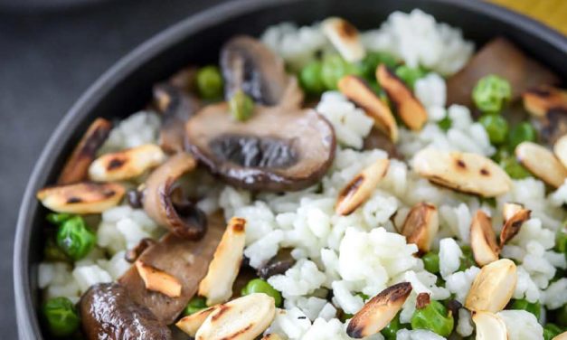 Mushrooms & Peas rice Pilau