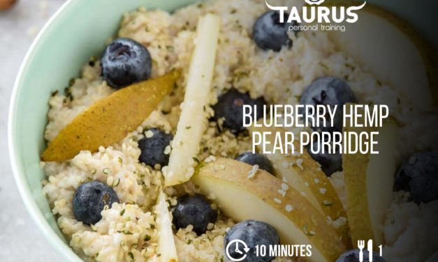 Blueberry Hemp Pear Porridge
