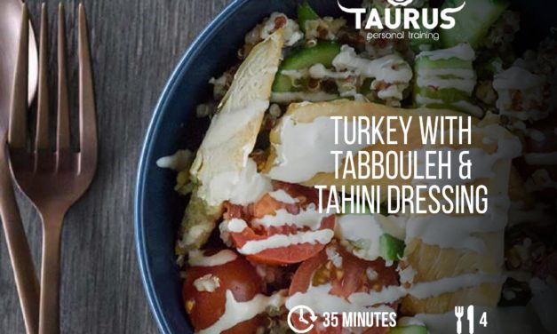 Turkey With Tabbouleh & Tahini Dressing