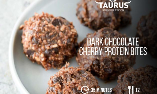 Dark Chocolate Cherry Protein Bites