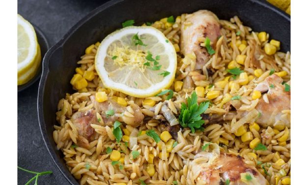 Skillet Chicken and Orzo