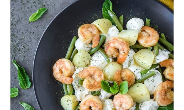 Roast Potato & Prawn Salad