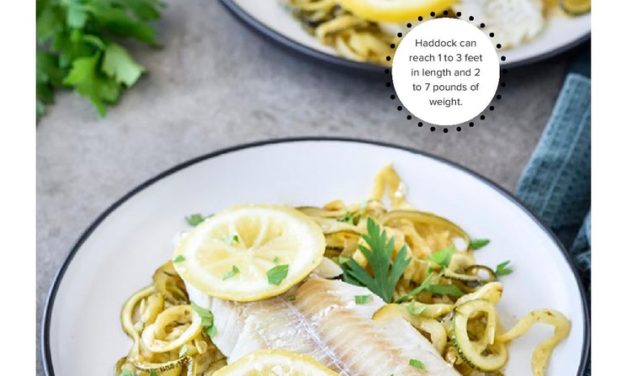 Baked Haddock With Courgette Noodles